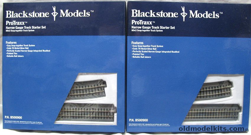 Blackstone Models 1/87 TWO ProTraxx HOn3 Narrow Gauge Track Starter Set, B500900 plastic model kit